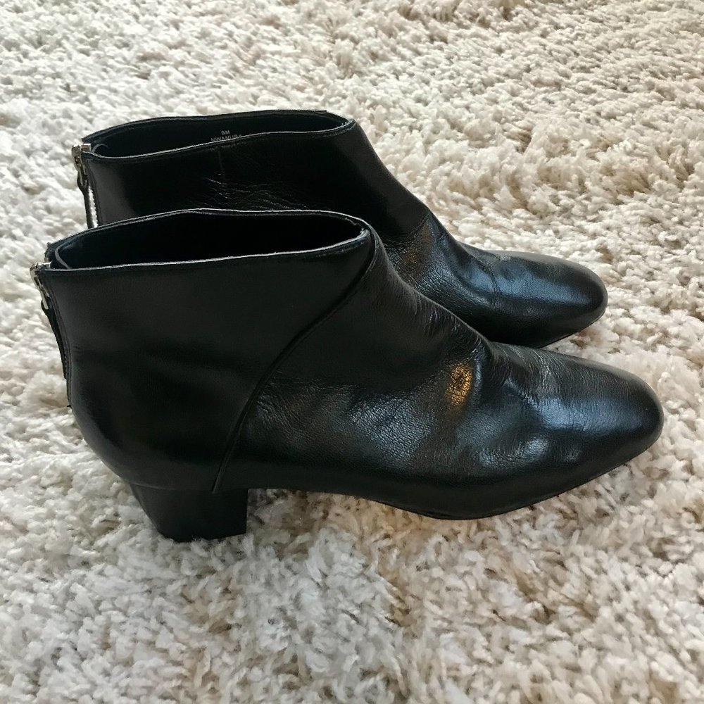 Nine West Black Leather Women's Bootie US 9